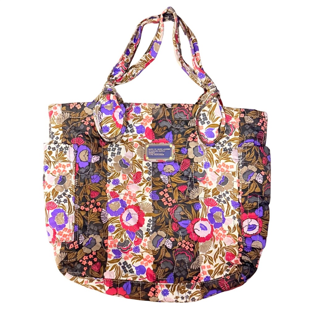 Marc by Marc Jacobs Standard Supply Floral Work Bag Tote Magnetic Closure